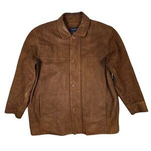 Daniel Cremieux Collection Brown Suede Nubuck Jacket Sz XL Barn Chore Car Coat